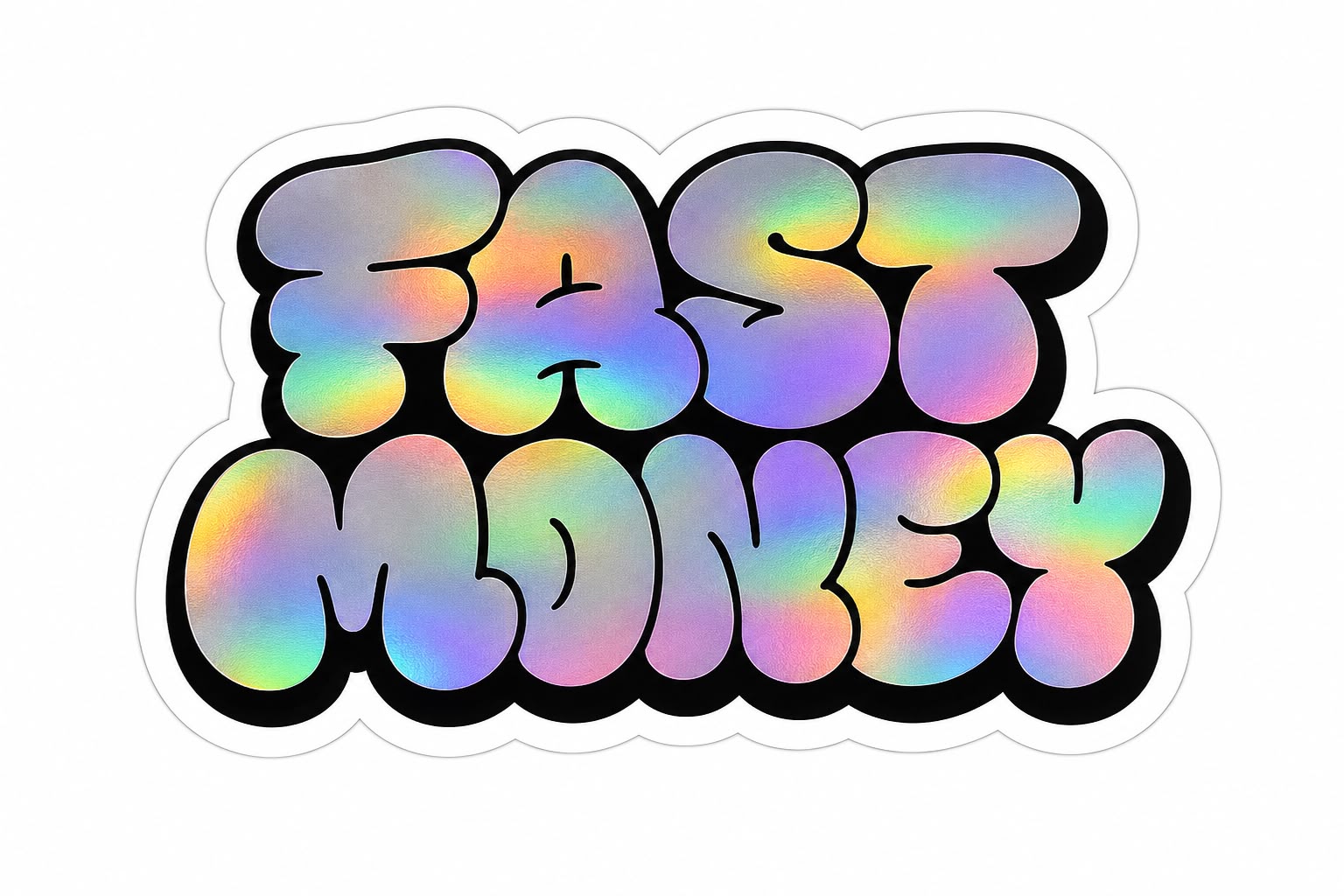 Logotipo Fast Money holográfico
