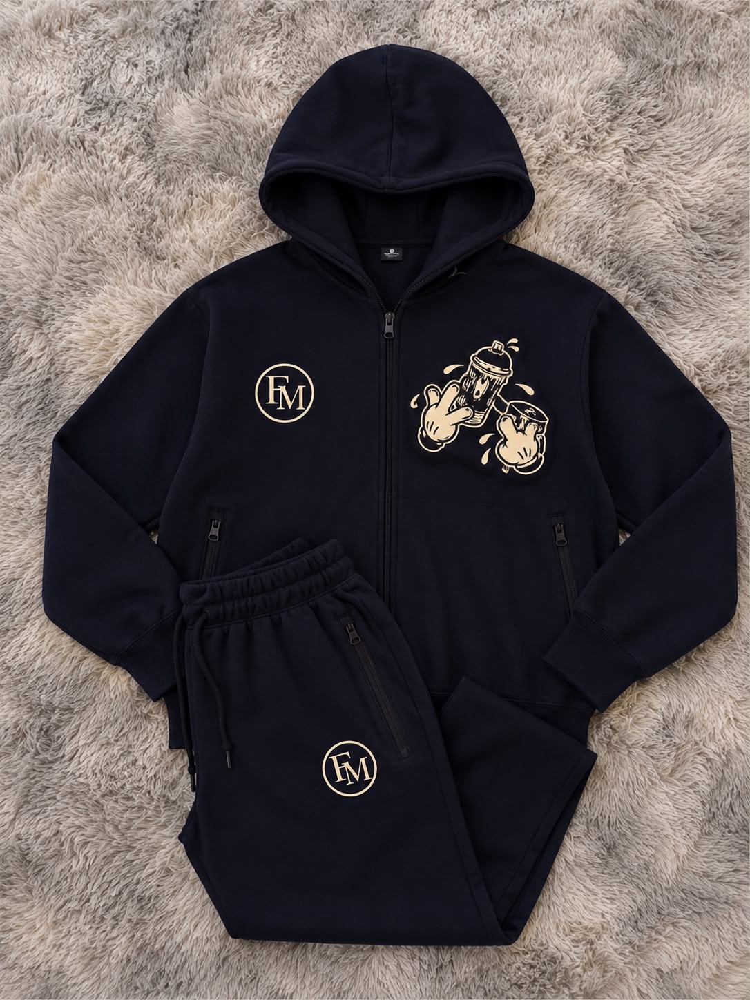 Conjunto Zip FM — Azul Marino